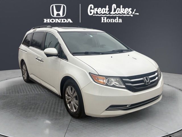 White Diamond Pearl 2014 Honda Odyssey EX-L FWD Minivan Front-Wheel Drive 6-Speed Automatic