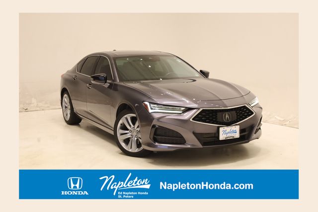 Gray (Modern Steel Metallic) 2021 Acura TLX FWD with Technology Package Sedan Front-Wheel Drive Automatic