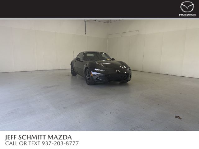 Jet Black Mica 2025 Mazda MX-5 Miata RF Grand Touring RWD Convertible Rear-Wheel Drive 6-Speed Manual