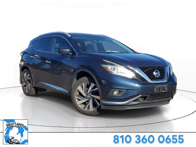 Arctic Blue Metallic 2017 Nissan Murano SUV / Crossover Front-Wheel Drive Continuously Variable Transmission