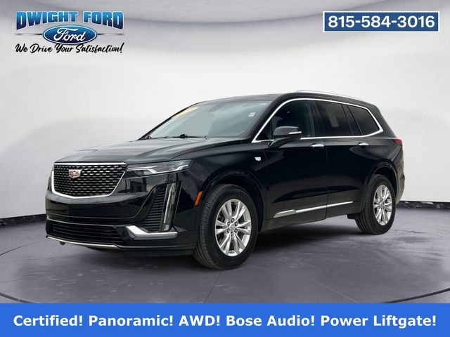 Stellar Black Metallic 2023 Cadillac XT6 Luxury AWD SUV / Crossover Four-Wheel Drive 9-Speed Automatic