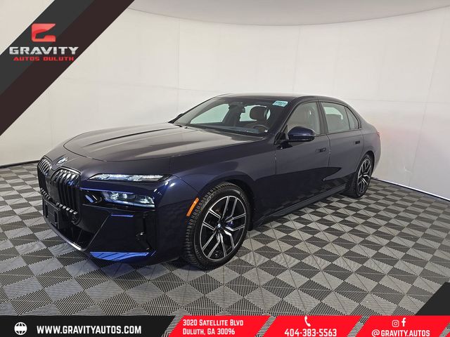 Tanzanite Blue II Metallic 2023 BMW 7 Series Sedan All-Wheel Drive 8-Speed Automatic
