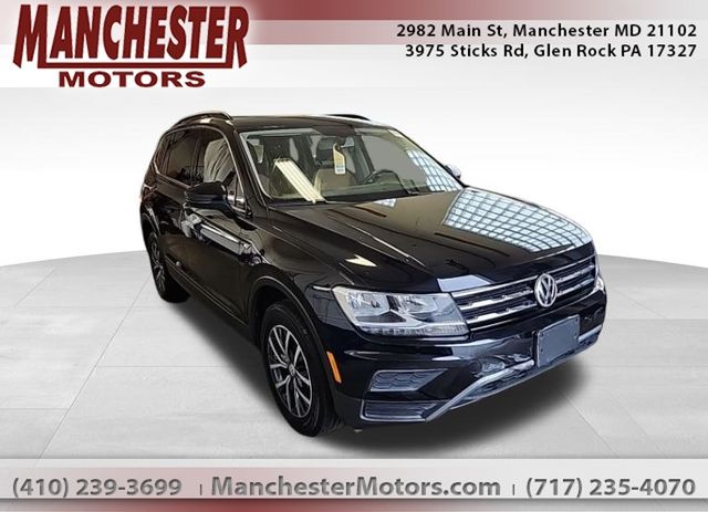 Deep Black Pearl 2019 Volkswagen Tiguan SE 4Motion SUV / Crossover All-Wheel Drive 8-Speed Automatic