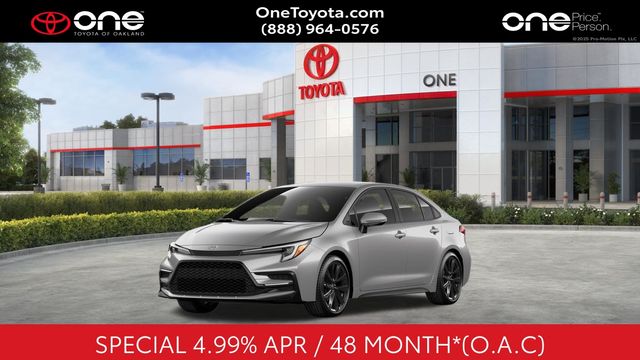 Silver 2026 Toyota Corolla Sedan Front-Wheel Drive Continuously Variable Transmission