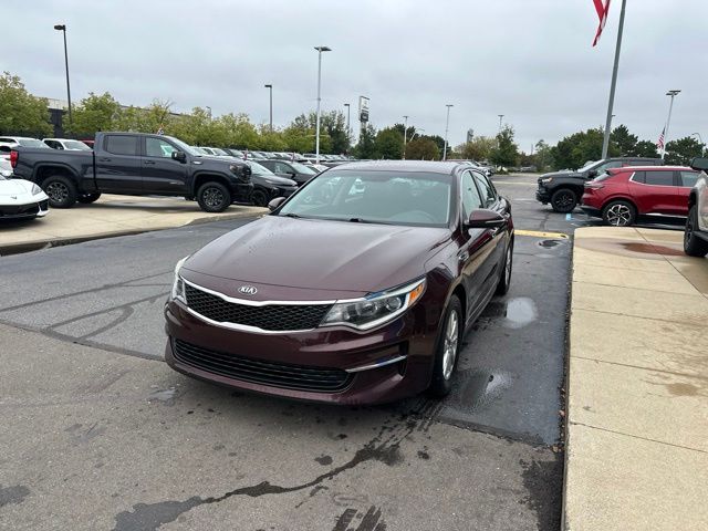 Red (Sangria) 2018 Kia Optima Sedan Front-Wheel Drive 6-Speed Automatic
