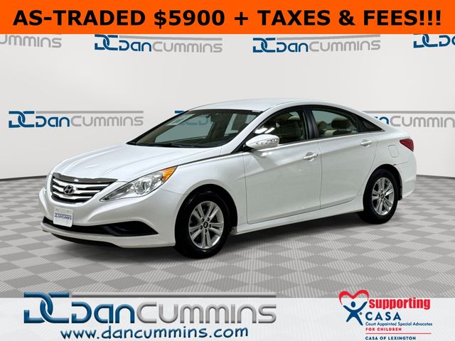 Pearl White 2014 Hyundai Sonata GLS FWD Sedan Front-Wheel Drive 6-Speed Automatic