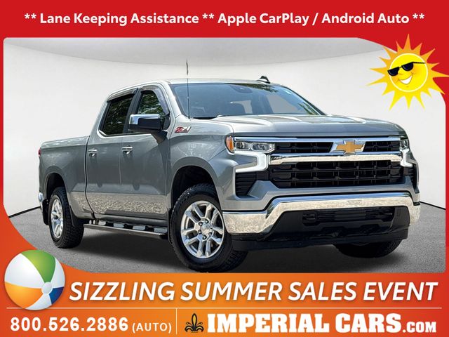 Sterling Gray Metallic 2024 Chevrolet Silverado 1500 Pickup Truck Four-Wheel Drive Automatic