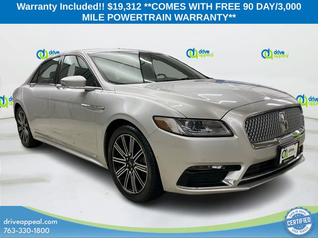 Ingot Silver 2017 Lincoln Continental Sedan Front-Wheel Drive 6-Speed Automatic