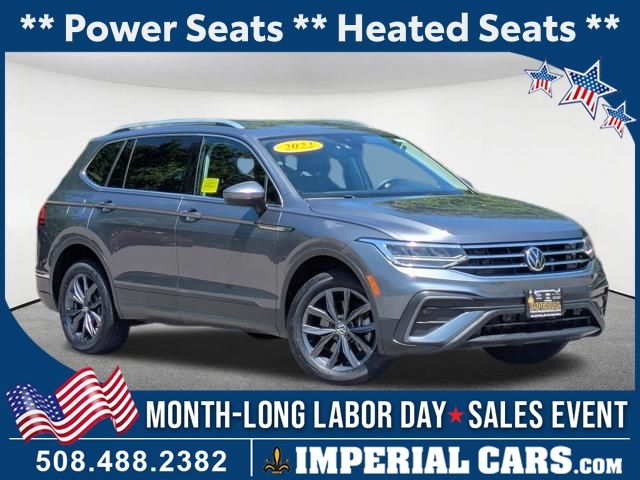Platinum Gray Metallic 2022 Volkswagen Tiguan SUV / Crossover All-Wheel Drive 8-Speed Automatic
