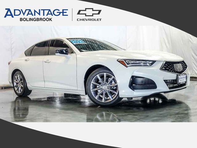 White 2021 Acura TLX Sedan Front-Wheel Drive Automatic