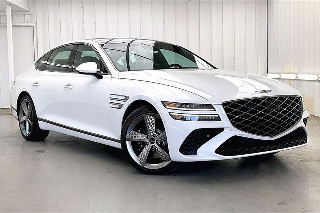 Uyuni White 2026 Genesis G80 3.5T Sport Prestige AWD Sedan All-Wheel Drive 8-Speed Automatic