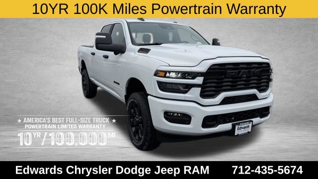 Bright White Clearcoat 2026 RAM 2500 Big Horn Crew Cab 4WD Pickup Truck Four-Wheel Drive 8-Speed Automatic