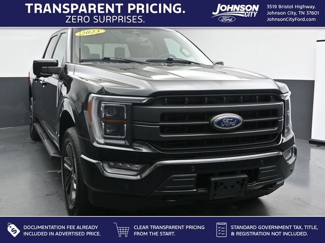 Black Metallic 2023 Ford F-150 Lariat SuperCrew 4WD Pickup Truck Four-Wheel Drive Automatic