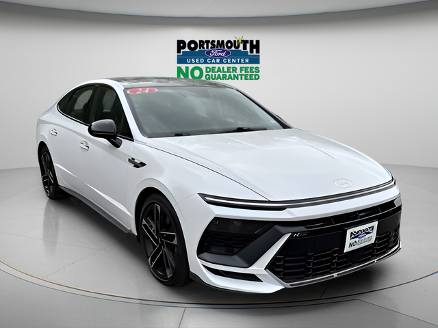 Serenity White 2024 Hyundai Sonata N Line FWD Sedan Front-Wheel Drive 8-Speed Automatic