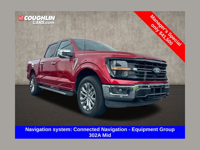 Red Metallic 2024 Ford F-150 Pickup Truck Four-Wheel Drive Automatic