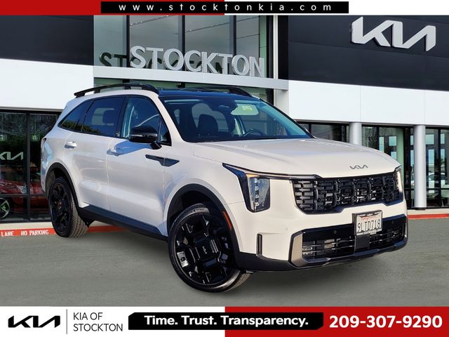 Glacial White Pearl 2024 Kia Sorento X-Line EX AWD SUV / Crossover All-Wheel Drive 8-Speed Dual Clutch