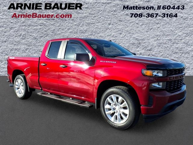 Cajun Red Tintcoat 2020 Chevrolet Silverado 1500 Custom Double Cab 4WD Pickup Truck Four-Wheel Drive 6-Speed Automatic Overdrive