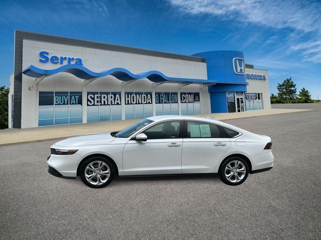 Platinum White Pearl 2025 Honda Accord Sedan Front-Wheel Drive Continuously Variable Transmission