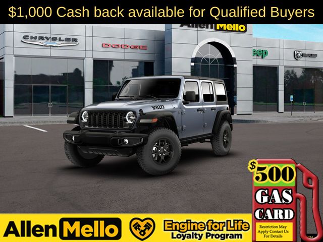 Anvil Clear Coat 2026 Jeep Wrangler Willys 4-Door 4WD SUV / Crossover Four-Wheel Drive 8-Speed Automatic