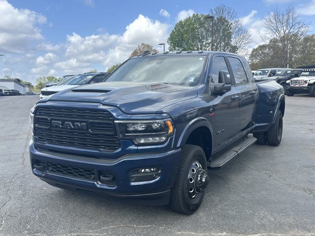 Patriot Blue Pearlcoat 2024 RAM 3500 Limited Mega Cab DRW 4WD Pickup Truck Four-Wheel Drive 6-Speed Automatic