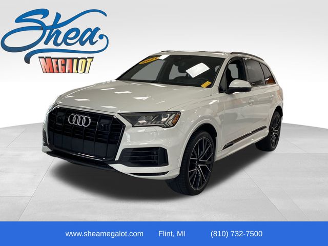 Carrara White 2021 Audi Q7 SUV / Crossover All-Wheel Drive 8-Speed Automatic
