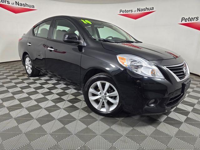 Super Black 2014 Nissan Versa 1.6 SL Sedan Front-Wheel Drive Continuously Variable Transmission
