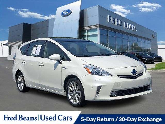 White (Blizzard Pearl) 2012 Toyota Prius v Wagon Front-Wheel Drive Continuously Variable Transmission