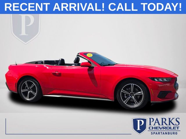Race Red 2024 Ford Mustang EcoBoost Premium Convertible RWD Convertible Rear-Wheel Drive Automatic