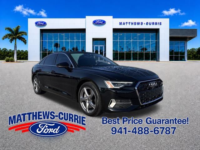 Black Metallic 2024 Audi A6 Sedan All-Wheel Drive 7-Speed Automatic
