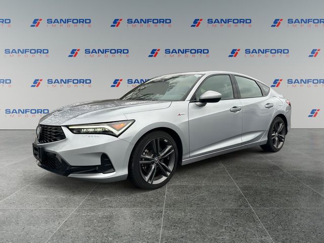 Gray 2023 Acura Integra FWD with A-SPEC Package Sedan Front-Wheel Drive Continuously Variable Transmission