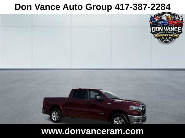 Delmonico Red Pearlcoat 2025 RAM 1500 Big Horn Crew Cab 4WD Pickup Truck Four-Wheel Drive 8-Speed Automatic