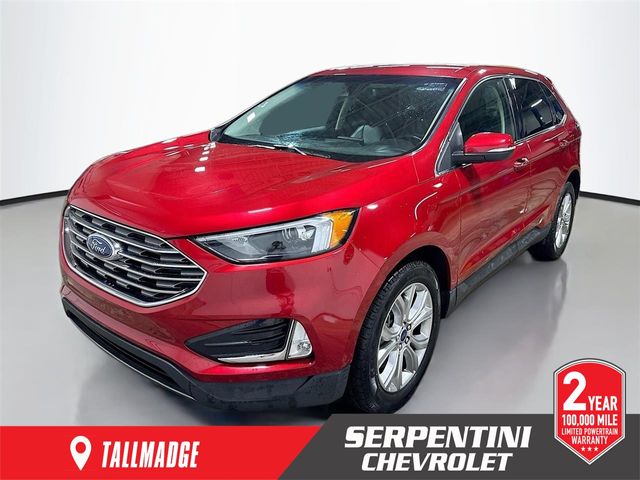 Rapid Red Metallic Tinted Clearcoat 2022 Ford Edge SUV / Crossover All-Wheel Drive 8-Speed Automatic