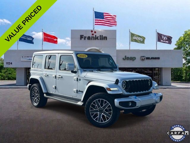 Silver 2024 Jeep Wrangler 4xe SUV / Crossover Four-Wheel Drive 8-Speed Automatic