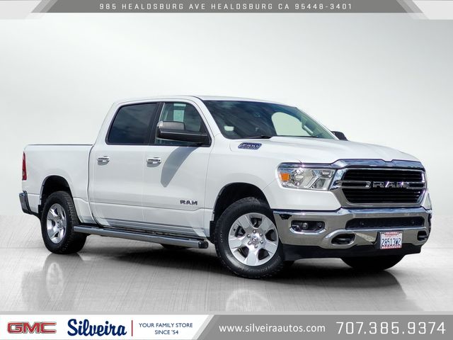 Bright White Clearcoat 2020 RAM 1500 Big Horn Crew Cab 4WD Pickup Truck Four-Wheel Drive 8-Speed Automatic