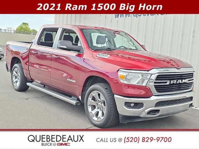 Red 2021 RAM 1500 Pickup Truck Four-Wheel Drive 8-Speed Automatic