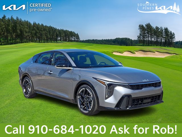Steel Gray 2025 Kia K4 GT-Line FWD Sedan Front-Wheel Drive Continuously Variable Transmission