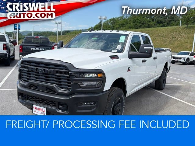 Bright White Clearcoat 2026 RAM 3500 Tradesman Crew Cab LB 4WD Pickup Truck Four-Wheel Drive 8-Speed Automatic