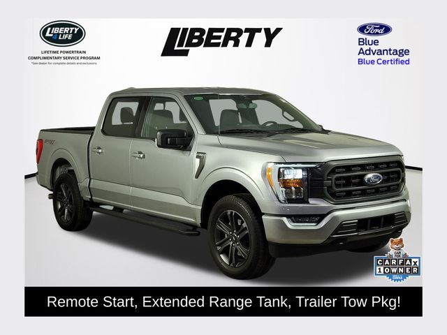 Iconic Silver Metallic 2023 Ford F-150 XLT SuperCrew 4WD Pickup Truck Four-Wheel Drive Automatic