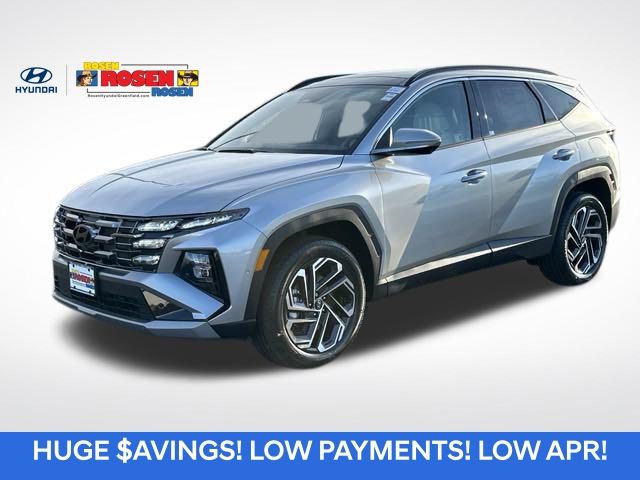 Shimmering Silver 2025 Hyundai Tucson Limited AWD SUV / Crossover All-Wheel Drive 8-Speed Automatic