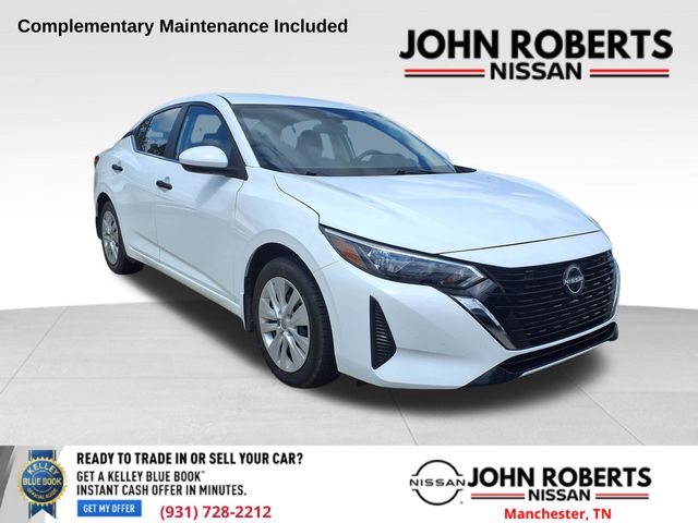 White (Fresh Powder) 2025 Nissan Sentra Sedan Front-Wheel Drive Continuously Variable Transmission