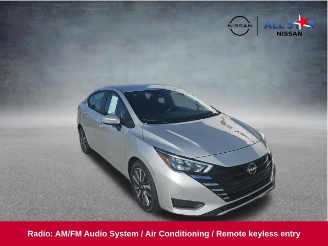 Gray (Gun Metallic) 2025 Nissan Versa Sedan Front-Wheel Drive Continuously Variable Transmission