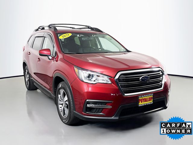 Crimson Red Pearl 2021 Subaru Ascent Premium 8-Passenger AWD SUV / Crossover All-Wheel Drive Continuously Variable Transmission