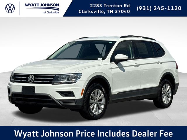 Pure White 2020 Volkswagen Tiguan SUV / Crossover All-Wheel Drive 8-Speed Automatic