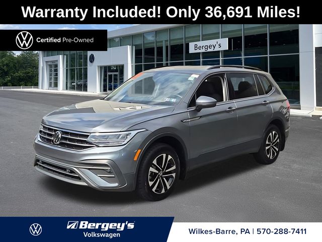 Platinum Gray Metallic 2023 Volkswagen Tiguan SUV / Crossover All-Wheel Drive 8-Speed Automatic