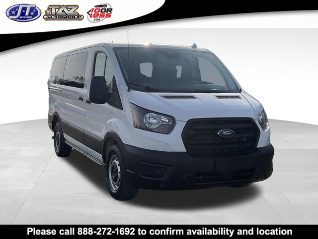 Oxford White 2020 Ford Transit Passenger 150 XL Low Roof RWD with Sliding Passenger-Side Door Van Rear-Wheel Drive 