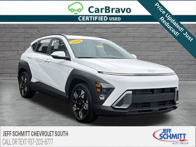 Atlas White 2024 Hyundai Kona SUV / Crossover Front-Wheel Drive Continuously Variable Transmission