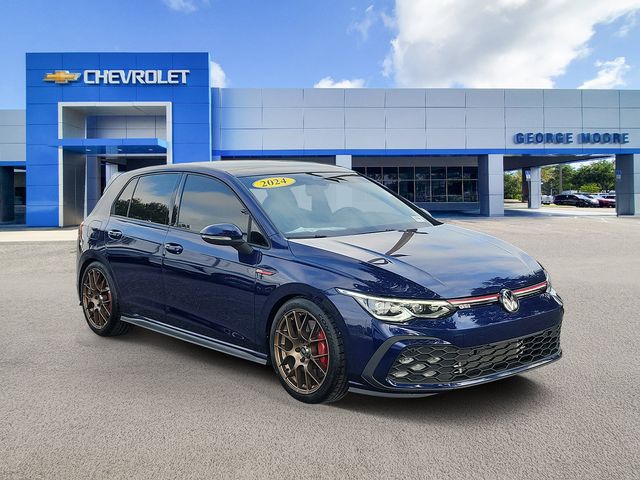 Deep Black Pearl 2024 Volkswagen Golf GTI Hatchback Front-Wheel Drive 7-Speed Dual Clutch