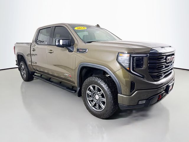 Deep Bronze Metallic 2024 GMC Sierra 1500 AT4 Crew Cab 4WD Pickup Truck Four-Wheel Drive Automatic