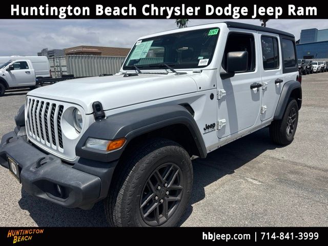 Bright White Clearcoat 2024 Jeep Wrangler SUV / Crossover Four-Wheel Drive 8-Speed Automatic