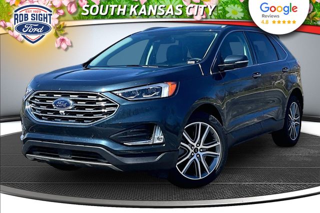 Blue Metallic 2024 Ford Edge Titanium AWD SUV / Crossover All-Wheel Drive 8-Speed Automatic